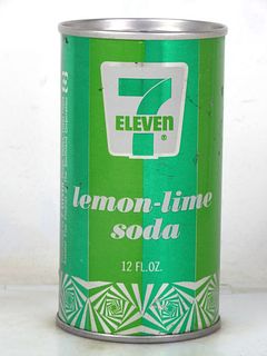1969 7-Eleven Lemon Lime Soda Dallas Texas 12oz Ring Top Can 