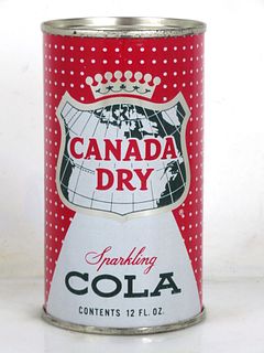 1963 Canada Dry Cola 12oz Flat Top Can Maywood Illinois 