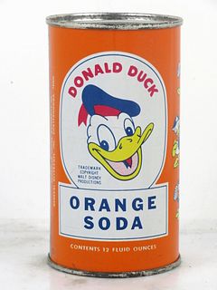 1957 Donald Duck Orange Soda St. Paul Minnesota 12oz Flat Top Can 