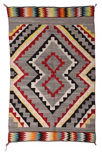 Vibrant Navajo Double Saddle Blanket