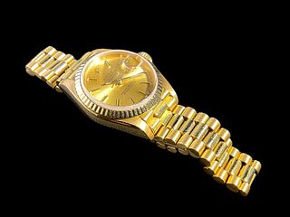 18 kt Yellow Gold Ladies Rolex, Oyster Perpetual, Datejust Wrist Watch 1984