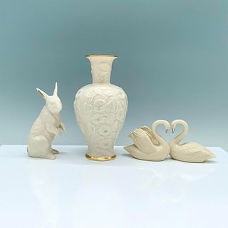 3pc Lennox Porcelain Figures and Vase