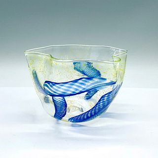 Vintage Stefan W. Art Glass Ribbon Vase