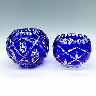 2pc Bohemian Crystal Decorative Bowls
