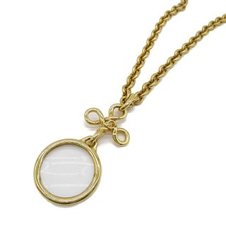 CHANEL MAGNIFYING GOLD PLATED PENDANT NECKLACE