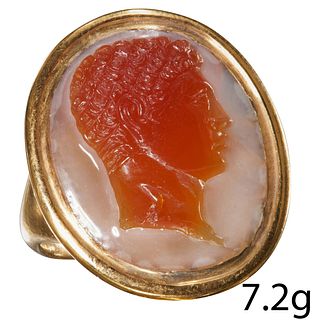 RARE POSSIBLY ANCIENT CAMEO RING