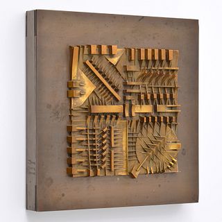 Arnaldo Pomodoro Bronze Box & Book Set