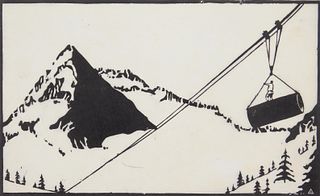 Walter D. Inverarity (1904-1968) woodcut
