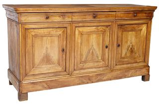 FRENCH LOUIS PHILIPPE PERIOD WALNUT SIDEBOARD