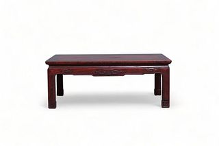 A Chinese rectangular wooden 'kang' table, 19th Century