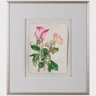 Pam Kessler (b. 1948): Garden Roses; and Garden Rose