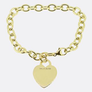 18k Tiffany & Co. Love Heart Tag Bracelet