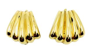 Vintage Tiffany & Co. Gold Shell Earrings