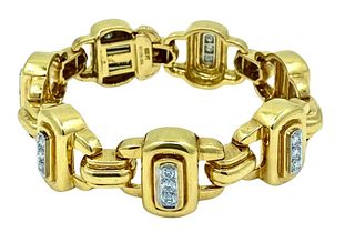 David Webb Diamond Bracelet Gold