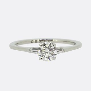 Platinum Graff Diamond Promise Ring