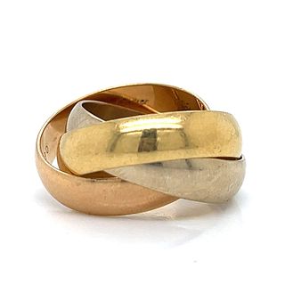 Cartier 18K Trinity Trigold Ring