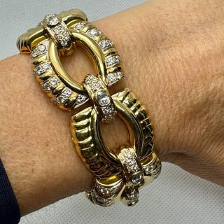 18K Yellow Gold 8.60 Ct. Diamond Bracelet