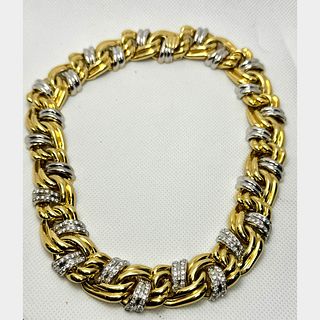 18K Yellow Gold 4.00 Ct. Diamond Necklace