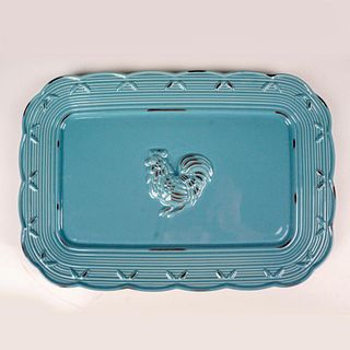 Lenox Provincal Garden Blue Rectangular Platter Tray