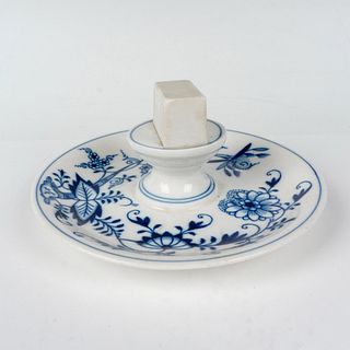 Meissen Porcelain Match Striker, Blue Onion