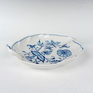 Meissen Porcelain Leaf Dish, Blue Onion