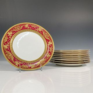9pc Charles Arhenfeldt Limoges Porcelain Dinner Plates