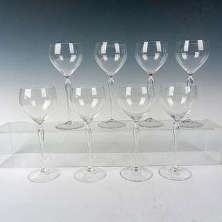 8pc Rosenthal Studio-Line White Wine Glasses, Maitre Pattern