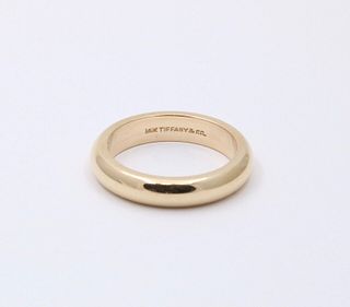 Tiffany Forever Wedding Band Ring in Yellow Gold