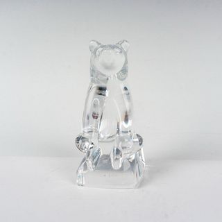 Hadeland Crystal Seated Bear Paperweight
