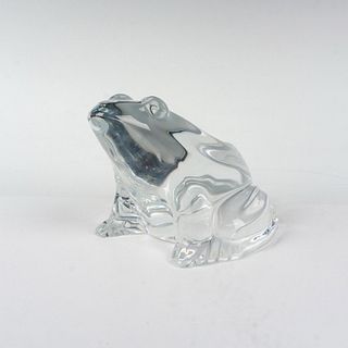 Baccarat Crystal Paperweight, Frog