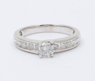 Vintage Diamonds White Gold Wedding Ring