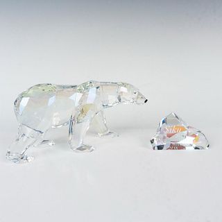 Swarovski Crystal Figure and Plaque, Siku Polar Bear