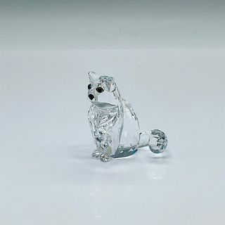 Swarovski Crystal Figurine, Cat Sitting