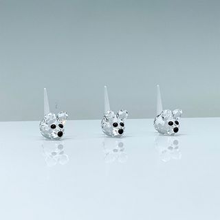 Swarovski Crystal Figurines Set, Field Mice