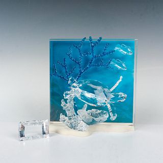 2pc Swarovski Crystal Figurine, Wonders of the Sea Eternity