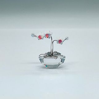 Swarovski Crystal Figurine, Orchid Rhodium