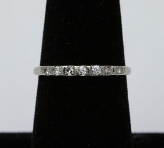 Art Deco White Gold Diamond Ring, Engagement Ring