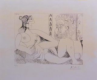 Pablo Picasso: Femme Nue avec tete grand