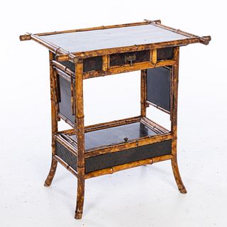 Victorian Bamboo Side Table, 19th C