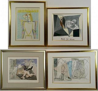 After PICASSO, Pablo. Four Lithographs.
