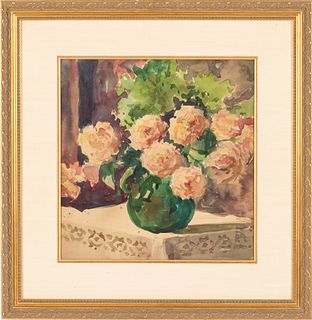 Christopher Murphy Sr., Floral Still Life, W/C