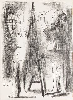 After Picasso, Le Peintre et Son Modele, Lithograph 