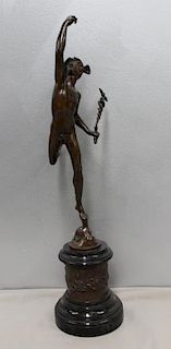 Bronze Figure of Mercury.