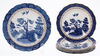 Group of Booths Old Willow Plates, 19th C & Later