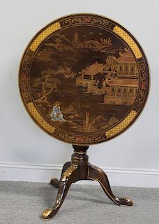 Quality Chinoiserie Decorated Tilt Top Table