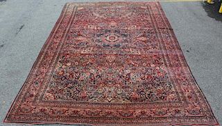 Magnificent Finely Woven Antique Kirman Roomsize