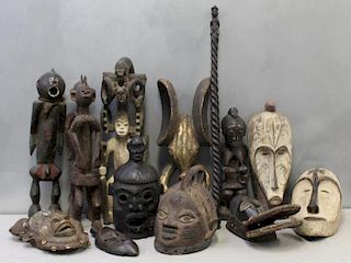 Large Grouping of Approx 12 African Tribal