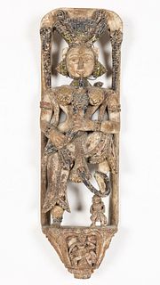 Southeast Asian Carved Wood Figure