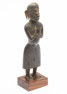 African Bronze Figure, 19th century
