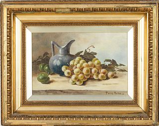 Percy Parkin, Still Life with Grapes & Pitcher, O/C